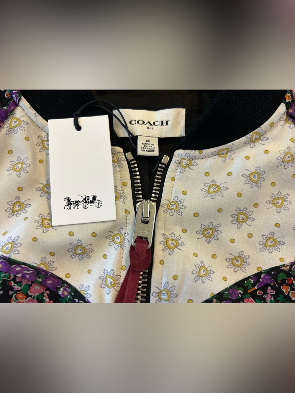 NWT Coach Raglan Varsity Jacket - Picture 3 of 8